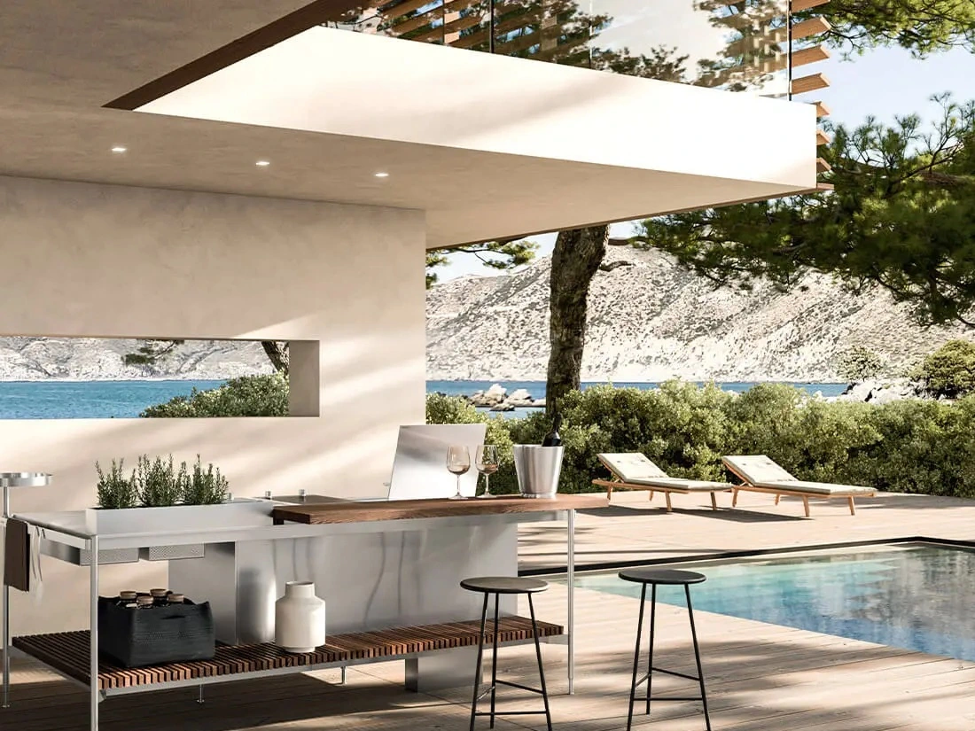 Cocina Arrital Barcelona modelo Solaria Outdoor | Teknocuines