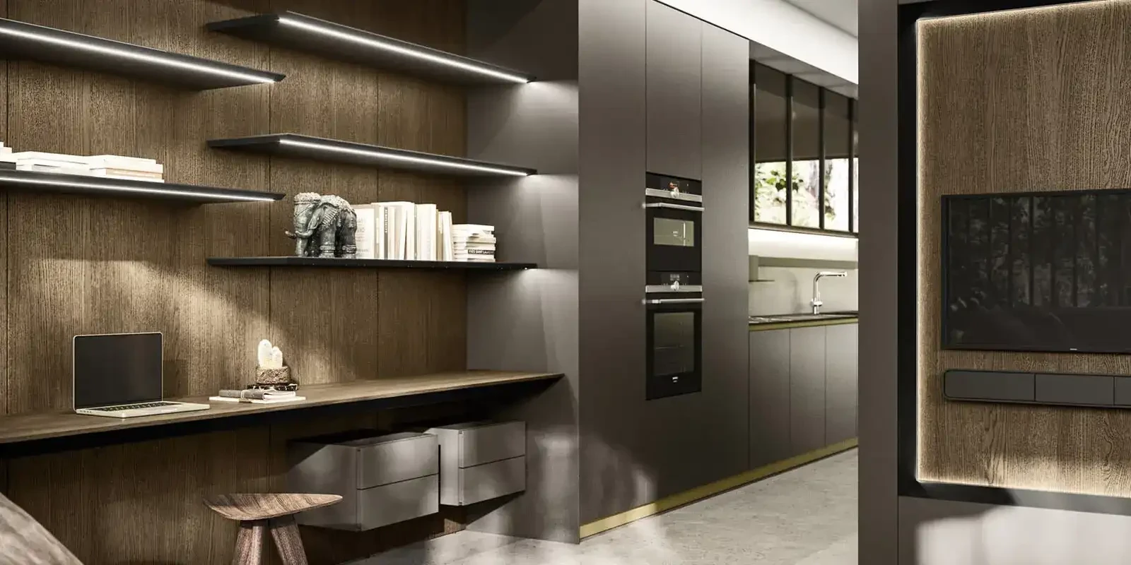Arrital Feeling Home - cocina y salón con el mismo diseño