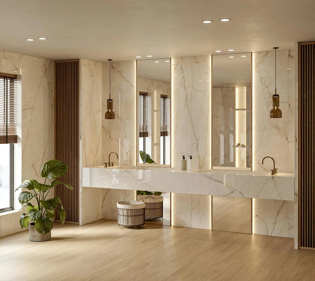 Dekton Artik Nodes Borealis en bany revestit
