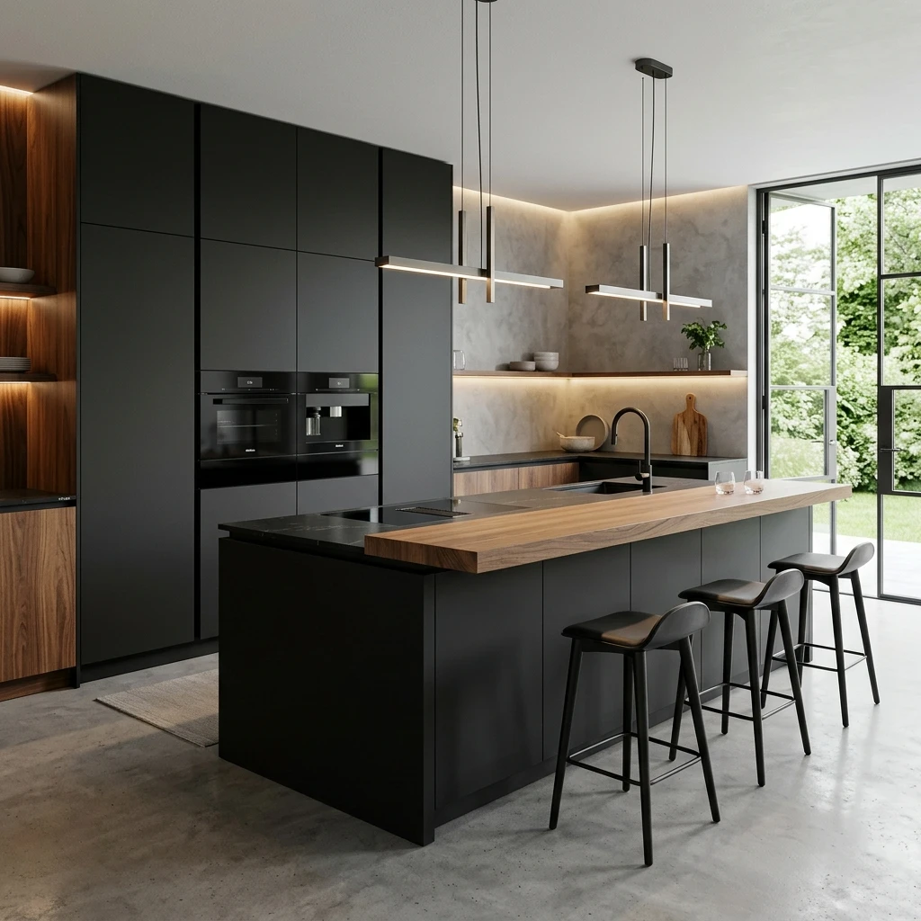 Tendencia cocinas oscuras